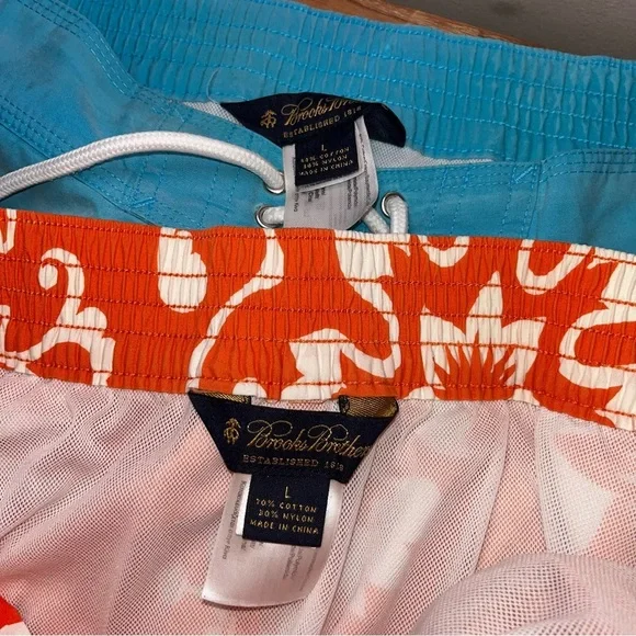 Brooks Brothers Swim Shorts Trunks Vacation Poolside Watersports Ocean Beach‎